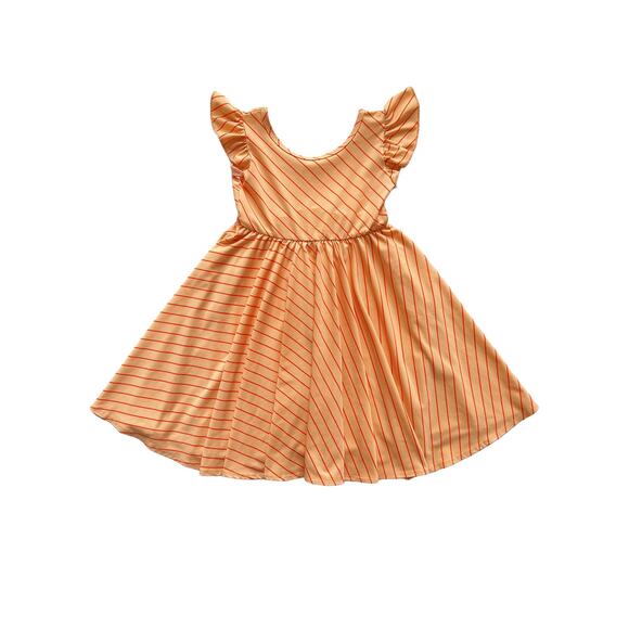 DotDotSmile Orange Sherbet Twirl Dress Size 3/4 - Picture 1 of 5
